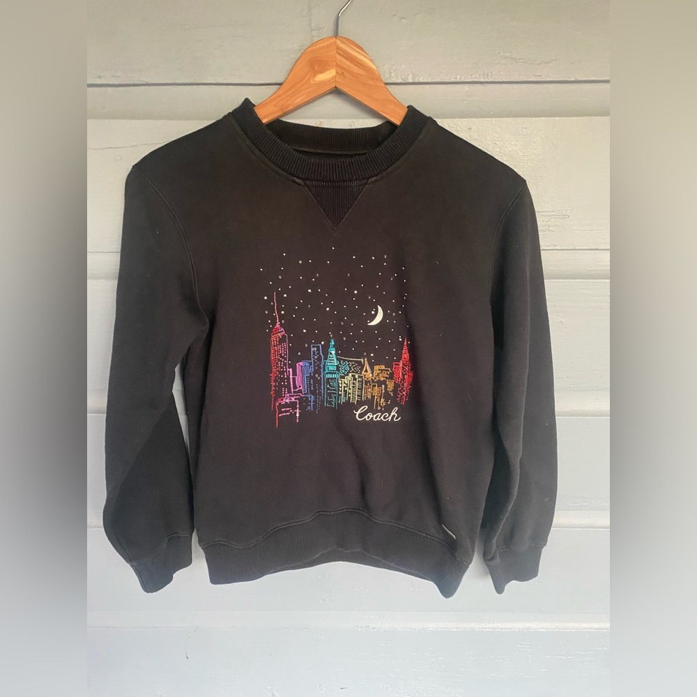 COACH NYC SKYLINE Sweatshirt Crewneck Pullover Women XS